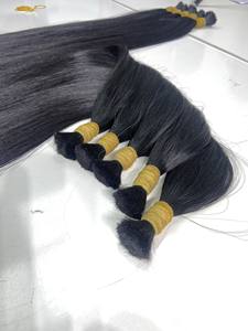 Venta caliente de extensiones de cabello a granel negro natural 100% cabello virgen vietnamita de la empresa Nasa - Product Image 5