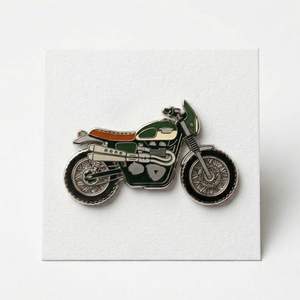 Insignia de Motocicleta Personalizada 2D 3D de Alta Calidad, Recuerdo de Club de Ciclismo, Placa de Latón Tradicional Plateada, Pin Esmaltado con Serigrafía - Product Image 5