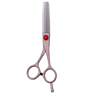 Ciseaux amincissants de cheveux de barbier d'aciers de qualité chirurgicale avec des lames tranchantes durables poignées antidérapantes ciseaux amincissants de cheveux 6.5" - Product Image 6