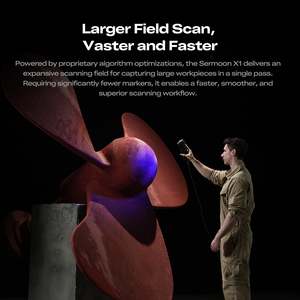 Scanner 3D portable Creality Sermoon X1, scanner 3D avec capteur CMOS, interface USB, noir, dispositif de numérisation de précision industrielle - Product Image 6