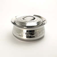 Casserole classique AWO CSR-41, très vendue, en argent, avec couvercle en acier inoxydable écologique, de haute qualité, fabriquée à la main, diamètre 24 cm, en métal
