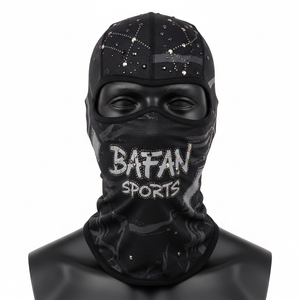 Balaclava de sport pour homme, tissu polyester et élasthanne de haute qualité, 180 GSM, noir, léger, couvre-visage intégral, logo personnalisé, balaclavas pour homme - Product Image 6