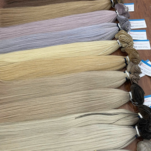 Hand <b>Tied</b> Weft 100% by Hand Hairshop Bundles Unprocessed 100% Human <b>Hair</b> Extensions From Vietnamese <b>Hair</b> - Product Image 2