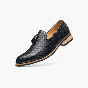 รองเท้าหนังอ๊อกซฟอร์ดรองเท้าส้นเตี้ยแบบหรูหราเงินเก่า - Product Image 3