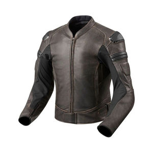 Chaqueta blindada de carreras para hombre con chaquetas de cuero para moto Chaquetas de cuero para motocicleta Chaqueta para bicicleta de calle - Product Image 4