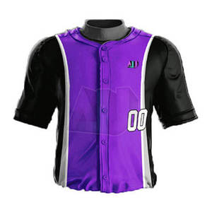 Tenues de baseball personnalisées haut de gamme, style uniforme, 100% polyester respirant, grande taille, tissu léger, coupe athlétique, durable, tailles variées - Product Image 5