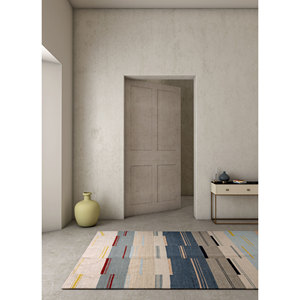Indusbar ADWL-1262 Grey Black Flat Weaves Wool <b>Rug</b> Geometric Abstract Rectangle Striped Design for Home Floor <b>Jute</b> Room <b>Rug</b> - Product Image 5