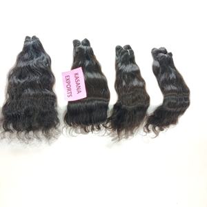 100% faisceaux alignés sur les cuticules fabrication vietnamienne couleur de tissage à vagues profondes couleur naturelle femmes noires extensions de cheveux humains - Product Image 4