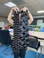 Cheveux longs 40 pouces paquets de cheveux cambodgiens 100% cuticule naturelle alignée en gros vierge brut cambodgien 10 "-50"