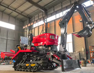 Tracteurs à chenilles en caoutchouc Motoculteur rotatif avec excavatrice - Product Image 3