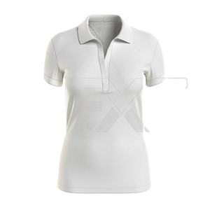 Jersey de verano de algodón puro para mujer, camiseta Unisex de estilo informal de manga corta para Polo, cuello vuelto, diseño de moda transpirable - Product Image 1