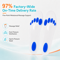 Nouvelle semelle orthopédique personnalisée en gel de silicone pour fasciite plantaire, absorption des chocs et correction du pied plat