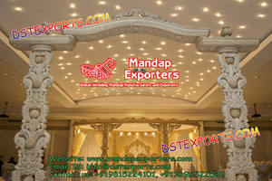 Décoration d'entrée de salle de fête de mariage tamoul événement de mariage juif décor d'entrée d'éléphant décor d'entrée de mariage indien du sud - Product Image 6