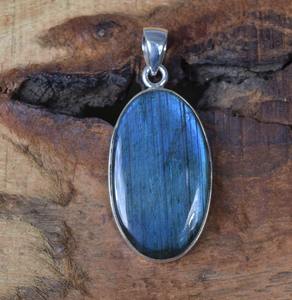 925 argent Sterling Labradorite pierre précieuse pendentif conception Simple cadeau de mariage parfait pour l'amour avec 925 timbre bijoux - Product Image 4