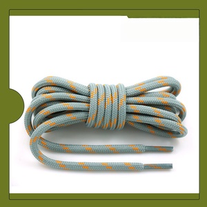 Lacets de chaussures en polyester à pois et à rayures en spirale pour bottes Martin, chaussures de sport d'extérieur, bottes, lacets de remplacement - Product Image 6
