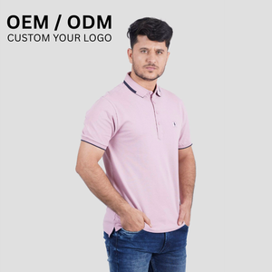 T-shirt décontracté en coton de qualité supérieure pour hommes Production OEM Tissu tricoté brodé Texture douce et respirante Fourniture en gros - Product Image 4