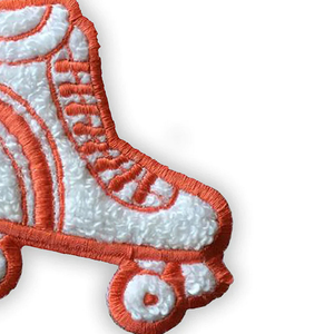 High Quality Customized Chenille Embroidery Patches <b>Large</b> Size New Style Machine Embroidered Flower PU Plastic Logo Decoration - Product Image 2