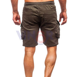 Pantalones cortos Cargo de algodón de secado rápido para hombre, ropa de calle, pantalones cortos Cargo multibolsillos rectos informales, pantalones cortos Cargo transpirables, venta al por mayor OEM - Product Image 2