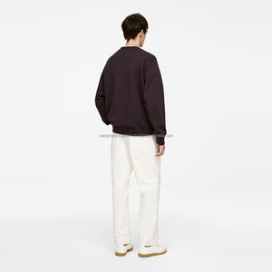 OEM ODM Sweat à capuche surdimensionné en coton épais Acid Wash Design vieilli avec impression de logo personnalisé Sweat à capuche d'hiver zippé - Product Image 6