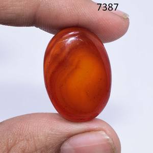 Hermosos cabujones ovalados de ónix rojo natural de buena calidad 100%, piedras preciosas sueltas para la fabricación de joyas del proveedor - Product Image 4