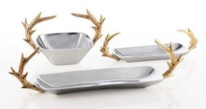 Cuencos para servir ensaladas de mezcla de Metal dorado clásico, comida de fruta para aperitivos de restaurante pulida para regalos de negocios - Product Image 5