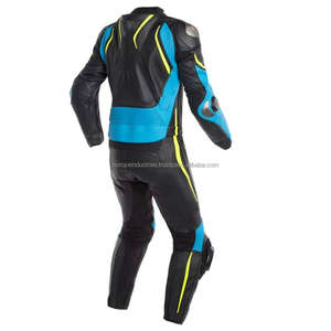 Combinaison de moto en cuir véritable deux pièces avec protection d'armure - Product Image 6