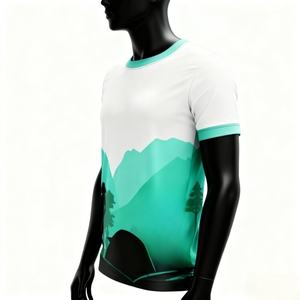 Nouveau maillot de sport personnalisé pour homme, imprimé par sublimation, à séchage rapide, respirant, t-shirt en polyester personnalisé pour homme - Product Image 3