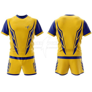 Camiseta de Rugby de poliéster 100% de calidad superior logotipo personalizado y sublimación uniforme de Rugby personalizado - Product Image 3