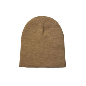 Venta al por mayor de alta calidad de color sólido versátil precio de fábrica de diseño de moda personalizado de punto liso en blanco gorro cálido de invierno 2026 - Product Image 2