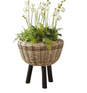 Maceta de mimbre tejida de tamaño mediano al por mayor Maceta Macetas y jardineras decorativas para el hogar Planta de interior - Product Image 4