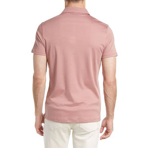 Camisetas de polo de negocios para hombres, camisetas de golf para jóvenes de mediana edad, talla grande, manga corta, cuello vuelto, patrón sólido, lona al por mayor - Product Image 2