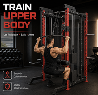 Rack de Sentadillas, Pequeño, Tipo Gantry Smith, Tres en Uno, Entrenamiento Integral, Equipo de Fitness Comercial Multifuncional