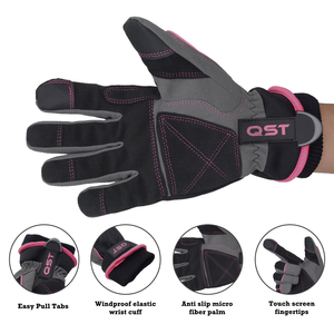 Gants de travail en cuir isolés et imperméables pour hommes et femmes avec écran tactile Gants de sécurité pour le ski et le snowboard par temps froid - Product Image 3