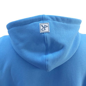 Sudadera con capucha personalizada con rayas reflectantes para hombre, sudadera de algodón 100% con bordado, logotipo de goma elevado, sudaderas con capucha lisas informales para hombre - Product Image 4