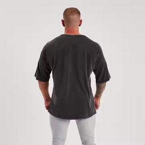 Camiseta Lisa Bordada de Alta Calidad, Camiseta de Algodón Grueso 100% Personalizada para Hombre, Talla Grande, Estampada - Product Image 2