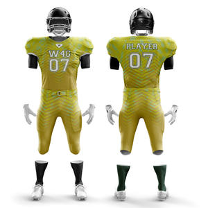 Uniformes de football américain personnalisés de qualité supérieure, respirants, antibactériens, à séchage rapide, ensemble de maillots, taille plus, manches courtes - Product Image 6