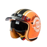 Casque de moto électrique ABS toutes saisons certifié Full Face Design Hommes Femmes New Vintage Safety First