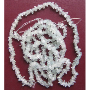 Cuentas de Cristal de Aguamarina Naturales Sueltas, Estilo Chip - Product Image 1