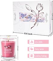 Paket Besar 20 Lilin Aromaterapi Vegan Buatan Tangan dari Lilin Kedelai 100% Organik dengan Aroma Kustom, Set Hadiah Mewah, Logo Kustom untuk Diwali