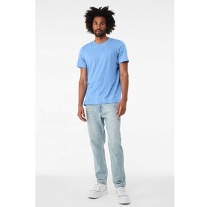 Bella Canvas 3001 UNISEX JERSEY MANCHES COURTES Carolina Blue TEE Respirant Versatile Classic Fit Tee T-shirt à la mode classique - Product Image 4