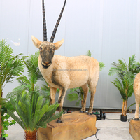 Sculpture animatronique grandeur nature de Lechwe d'animal de corps entier pour le zoo de parc de safari