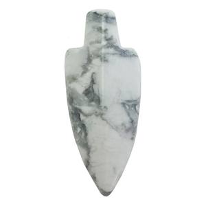 Haute qualité naturel blanc Howlite pointe de flèche pierre naturelle pierre précieuse guérison Agate cristal pointes de flèche guérison grossiste - Product Image 3