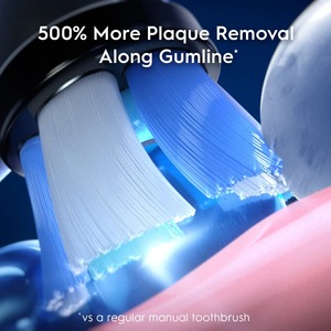 Brosse à dents électrique Oral-B IO Series 4 avec (1) tête de brosse rechargeable, poils en nylon rose pour usage domestique - Product Image 6