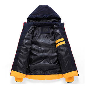 Chaqueta Softshell transpirable impermeable para hombre con capucha desmontable abrigo de burbujas de invierno tela de nueva condición - Product Image 6