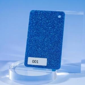 Plaque en acrylique coulé rouge vif pailleté de 1/8 po, service de découpe au laser disponible - Product Image 2