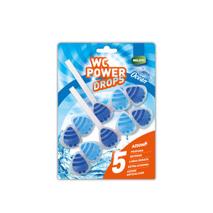 Ambientador para Inodoro WC Power Drops Solid 2x55g, Aroma a Pino Oceánico, Proporciona Doble Frescura, Acción de Limpieza Continua con Cada Descarga - Product Image 3