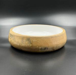 Bol de service en bois massif de grande taille Articles de restauration jetables pour la maison Hôtel Restaurant Bol en bois utilisé. - Product Image 1