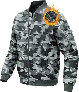 Chaqueta Cortavientos Deportiva Personalizada para Hombre, Talla Grande, Delgada, Larga, Tipo Bomber, con Protección Contra el Viento - Product Image 1