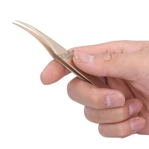 Pinzas de pestañas de acero inoxidable, adecuadas para extensión de pestañas, pinzas de pestañas de alta precisión - Product Image 6