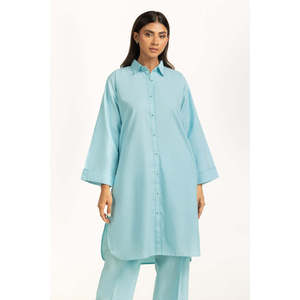 Conjunto de Dos Piezas de Algodón Chambray con Botones IPST-44558-B - Product Image 1